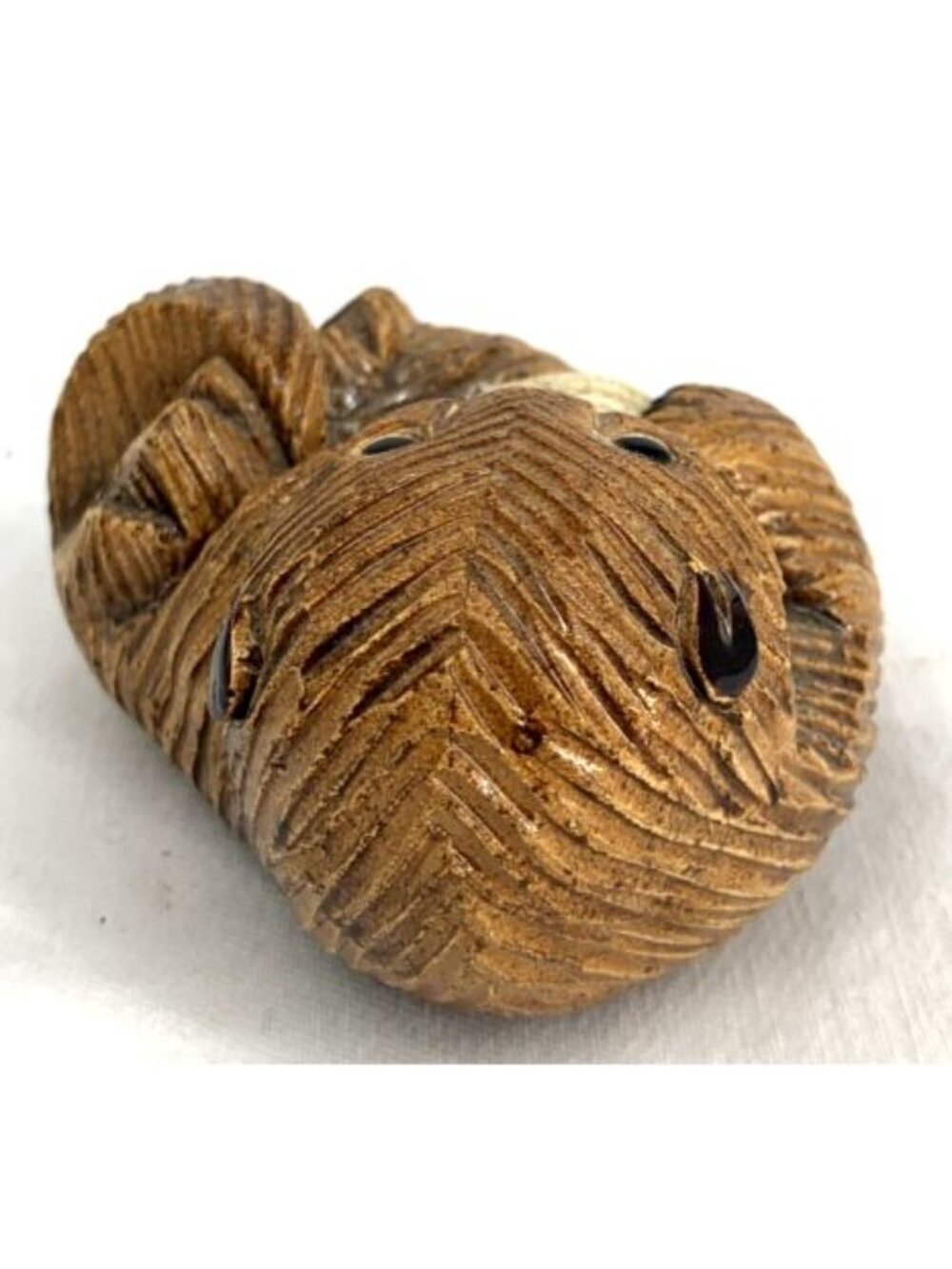 Artesania Rinconada Uruguay Vicuna Sea Otter Art Pottery Figurine 3.5” Long FLAW - Picture 5 of 7